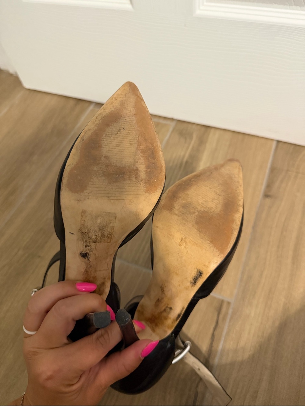 Michael Kors Black Pointed-Toe Ankle-Strap Heels - Picture 4 of 4